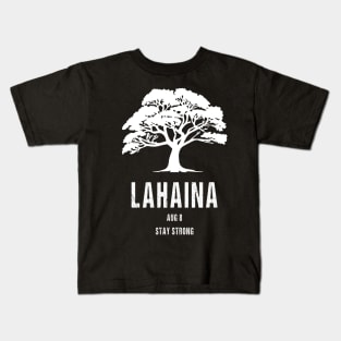 Maui Hawaii Strong Maui Wildfire Lahaina Survivor Kids T-Shirt